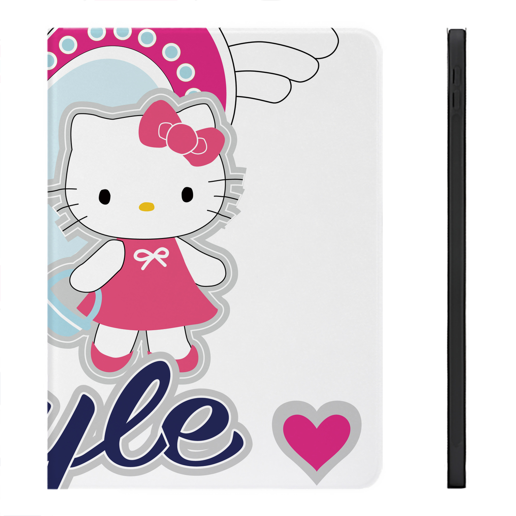 （画像用） Hello Kitty ハローキティ IPadケース ペンホルダー付き ブックスタイルデザイン